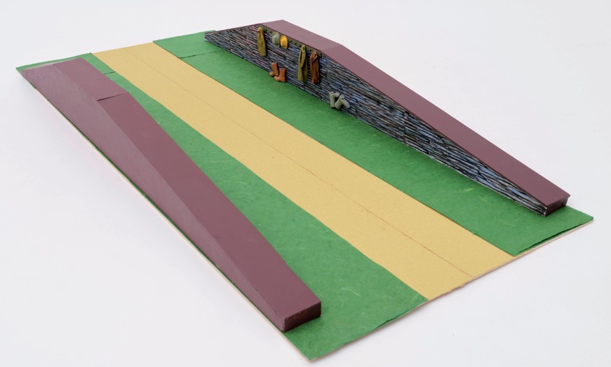 schaalmodel coupure met kledingstukken schaalmodel coupure met kledingstukken