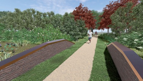 artist impressie van de coupure Boekenburgerbos artist impressie van de coupure Boekenburgerbos